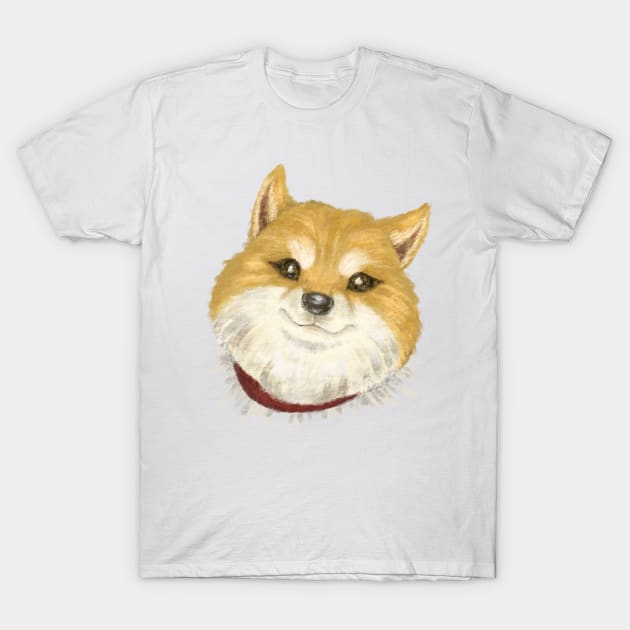 Shiba Inu Portrait T-Shirt by sanogawa